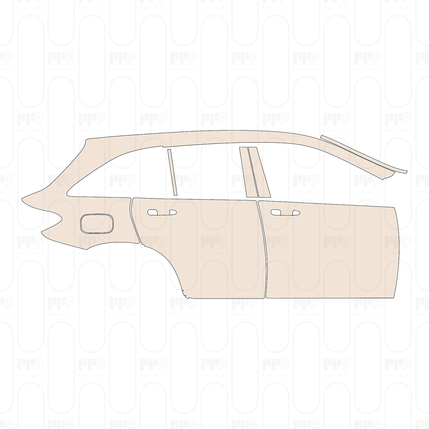 Pre-Cut PPF Mercedes-Benz GLC SUV AMG GLC43 2022