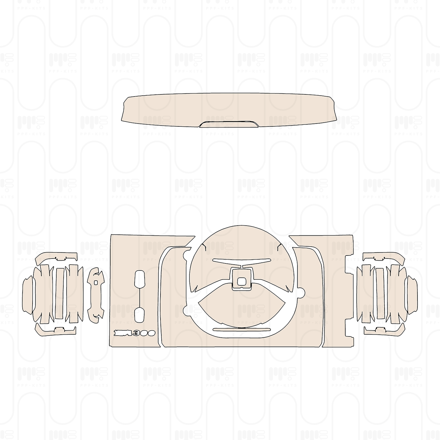 Pre-Cut PPF Tank 300 Base 2022