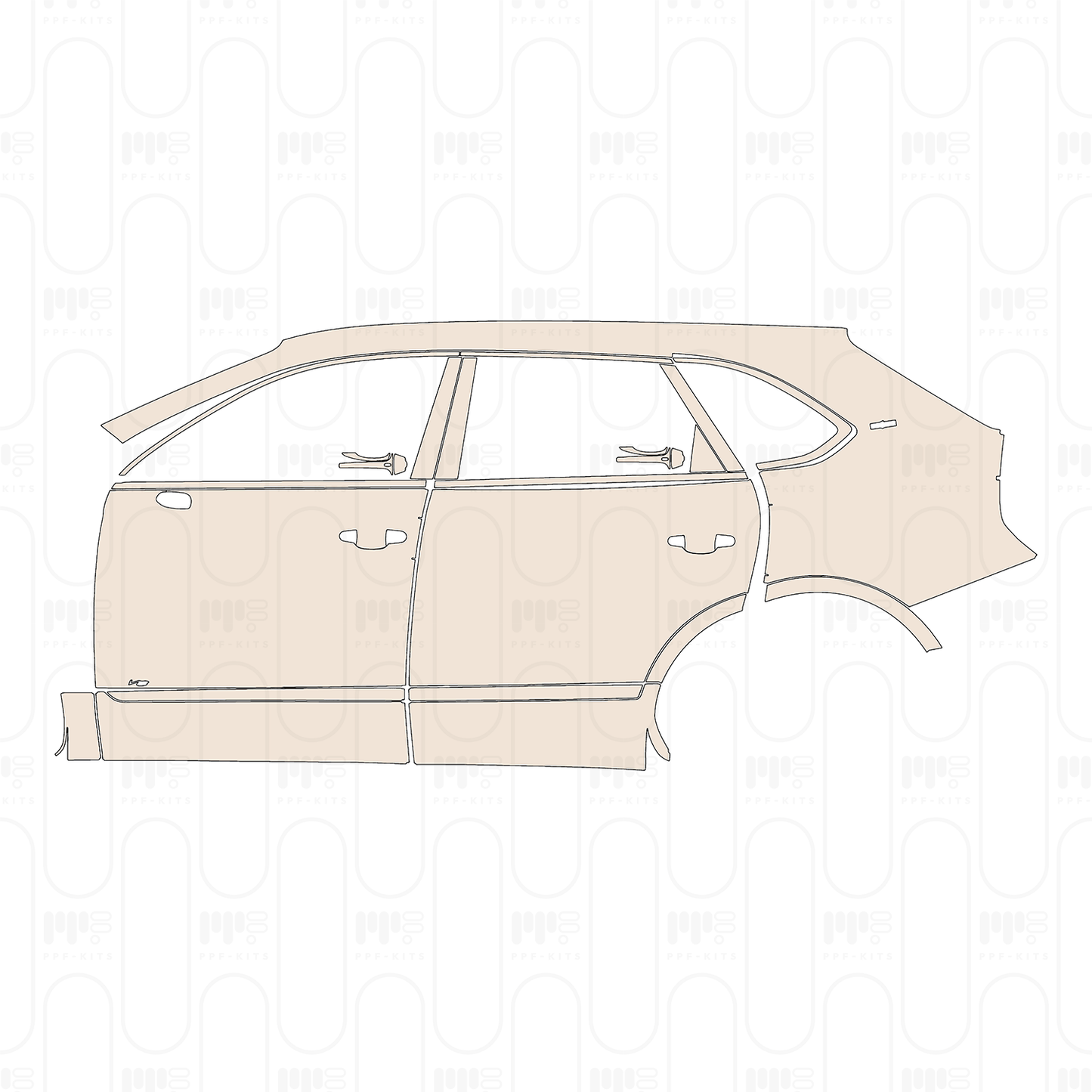 Pre-Cut PPF Bentley Bentayga Standard Wheelbase Base 2021