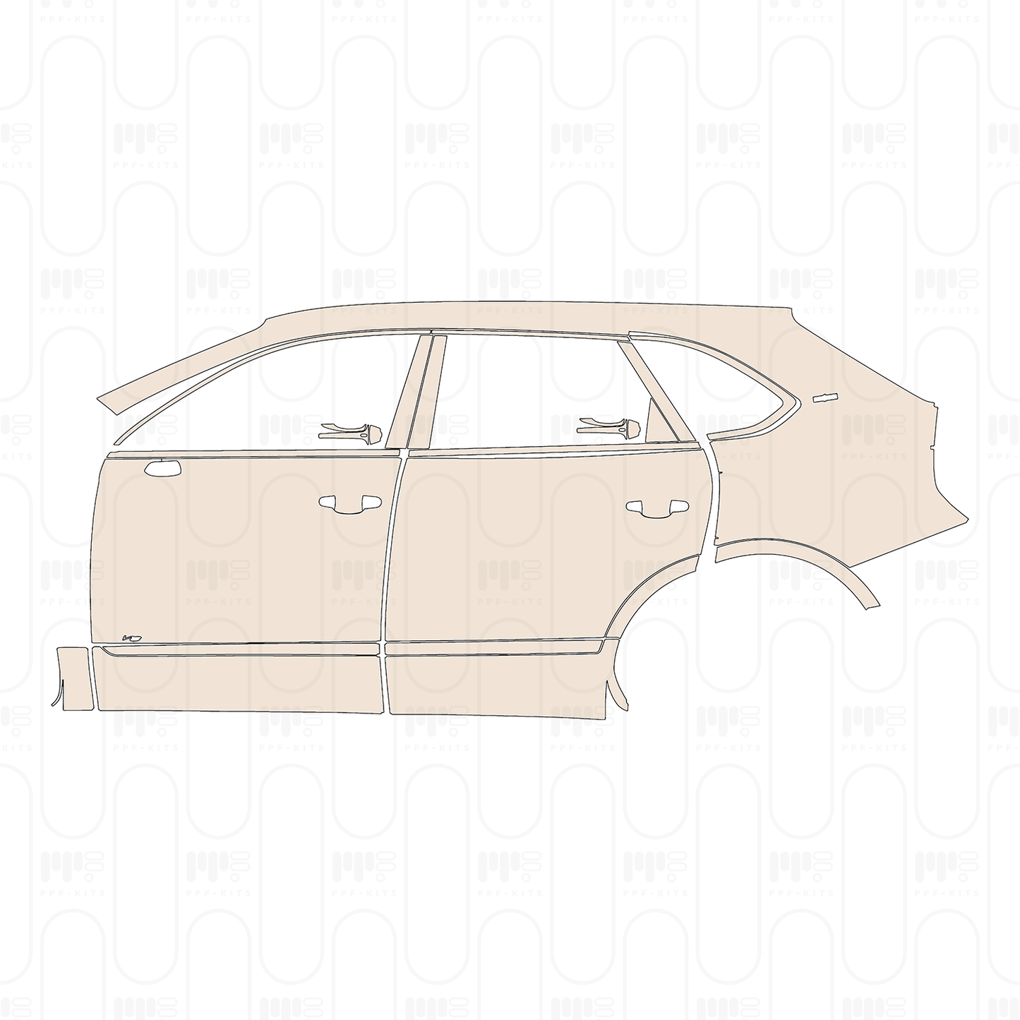Pre-Cut PPF Bentley Bentayga Standard Wheelbase Base 2021