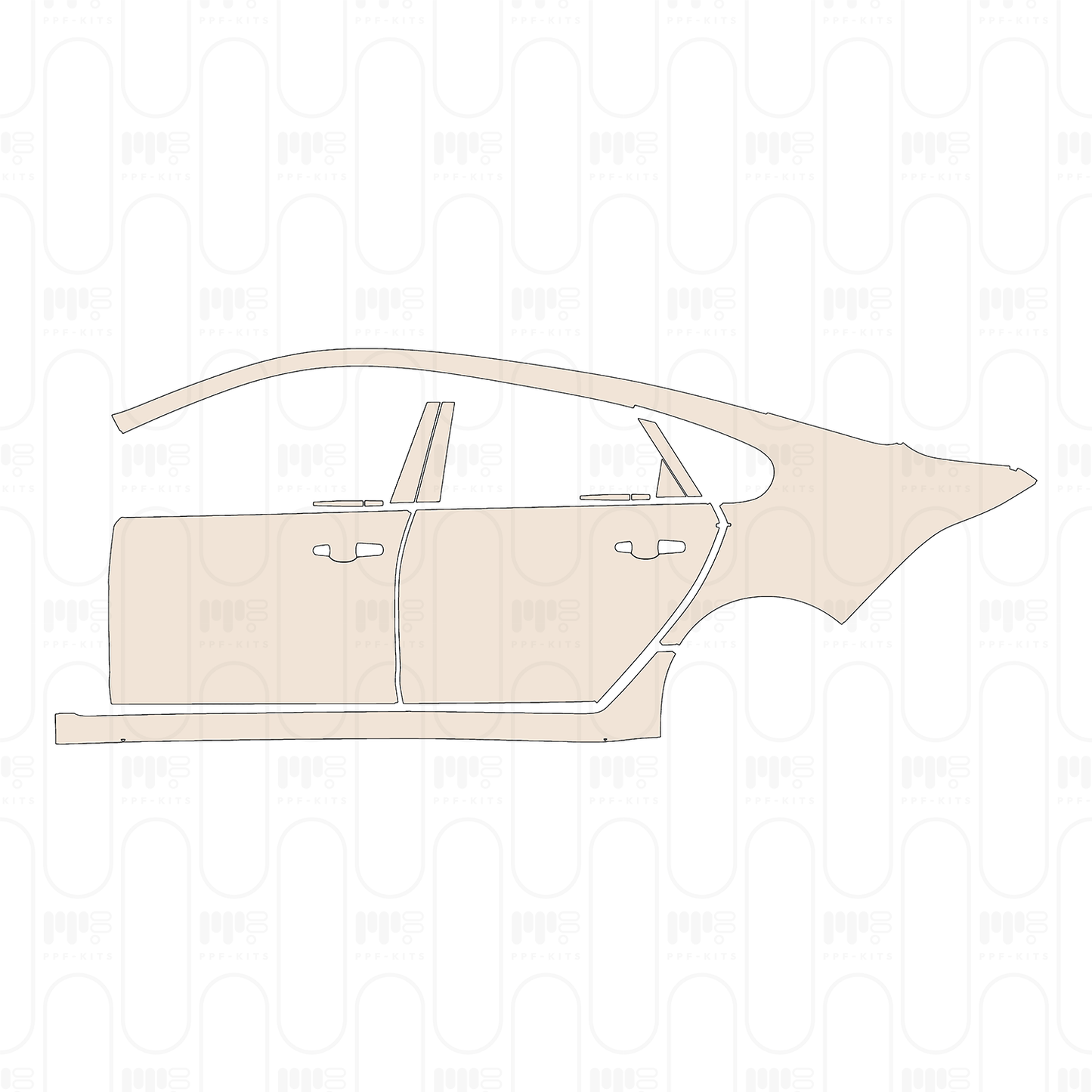 Pre-Cut PPF Jaguar XF XFL R-Sport 2019