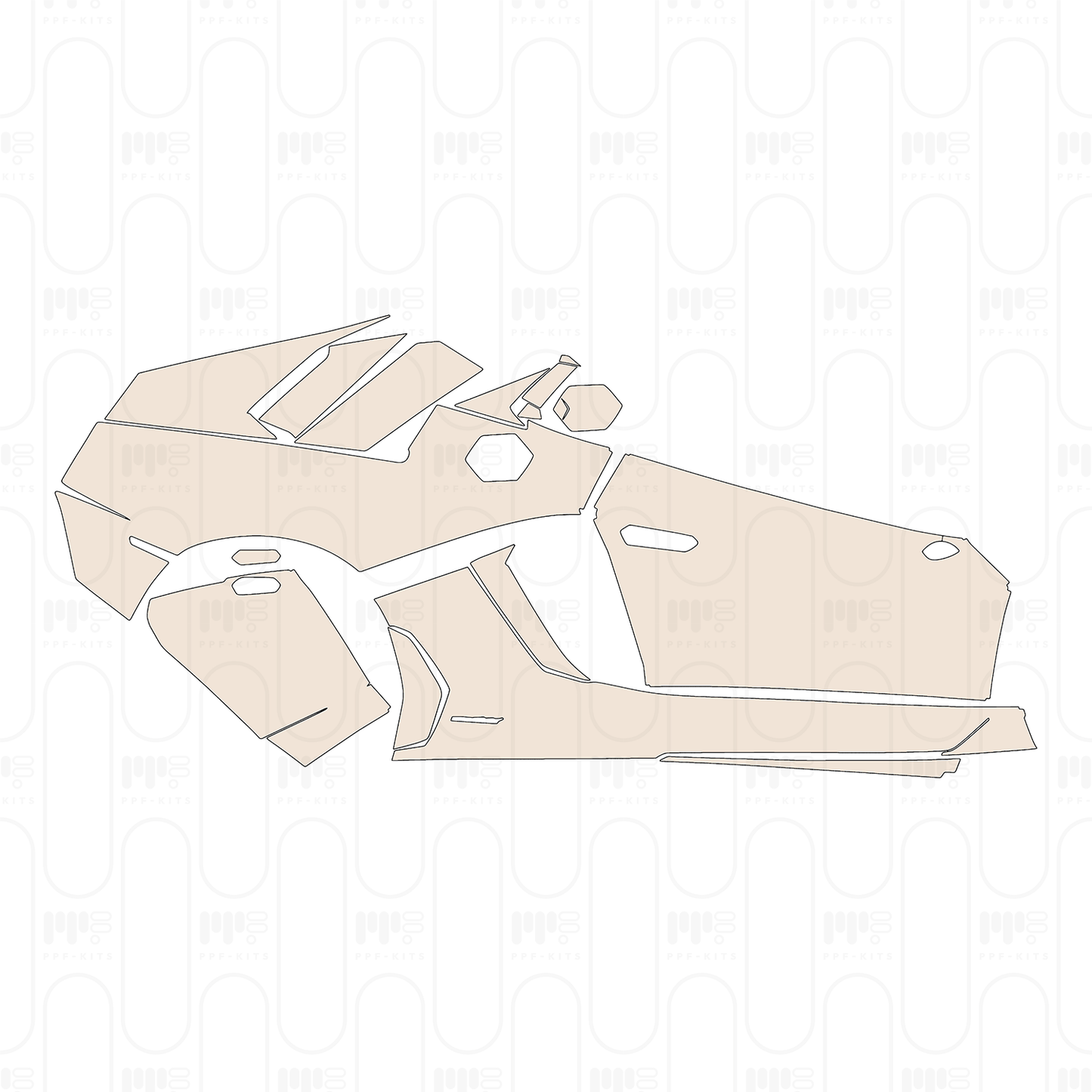 Pre-Cut PPF Lamborghini Aventador LP 750-4 Superveloce Coupe 2015