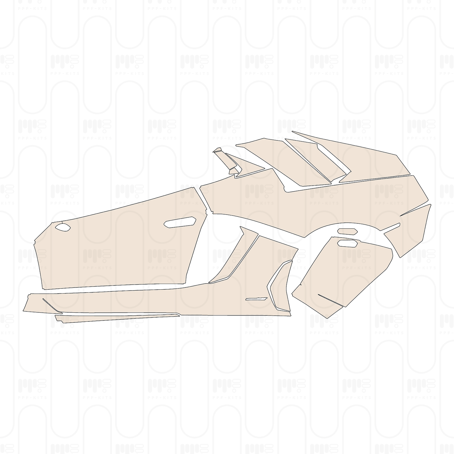 Pre-Cut PPF Lamborghini Aventador LP 750-4 Superveloce Roadster 2018