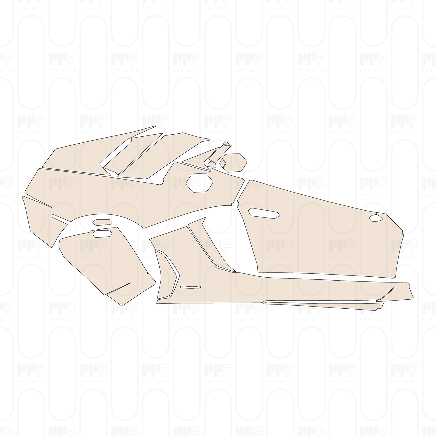 Pre-Cut PPF Lamborghini Aventador LP 750-4 Superveloce Roadster 2018