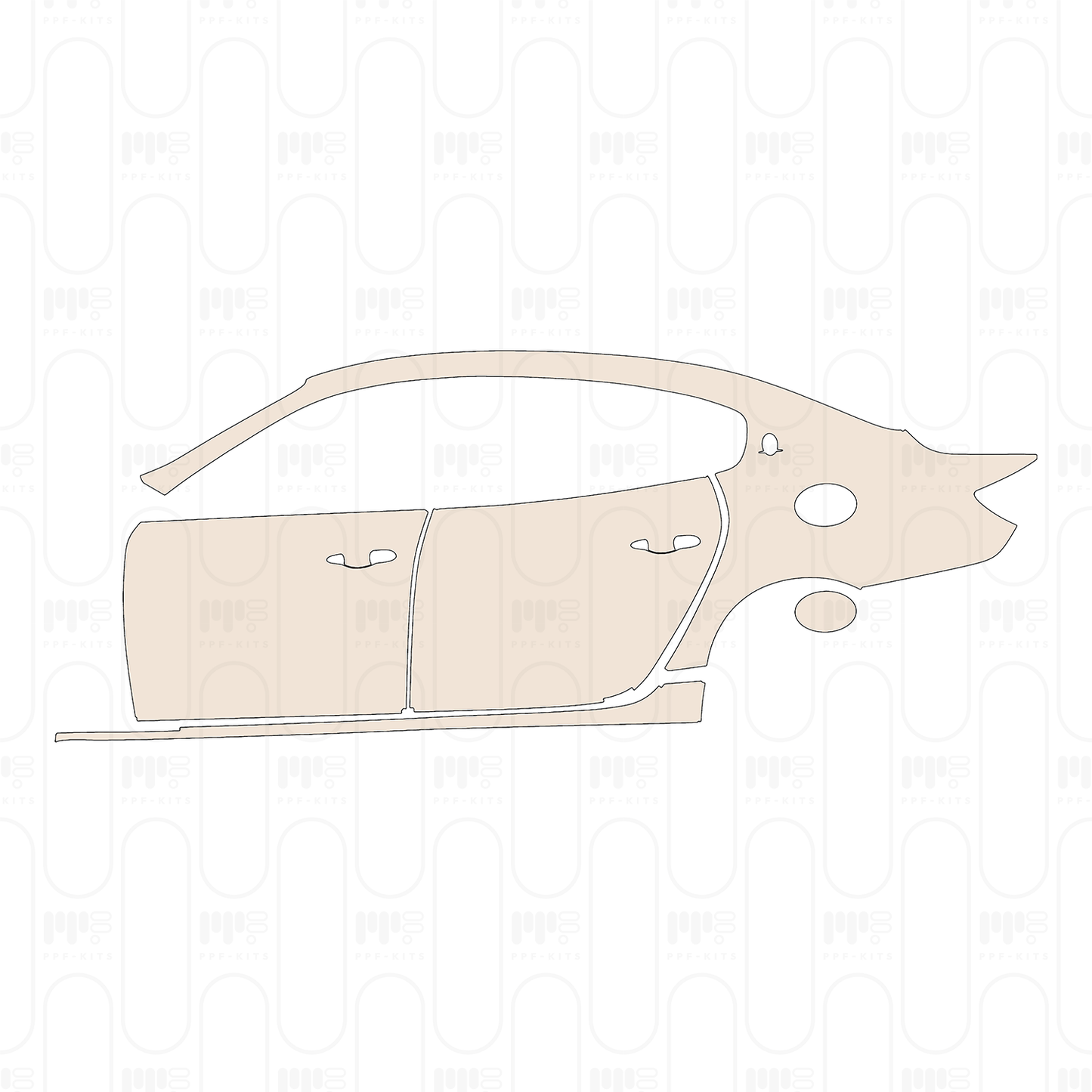 Pre-Cut PPF Maserati Quattroporte GTS Base 2013