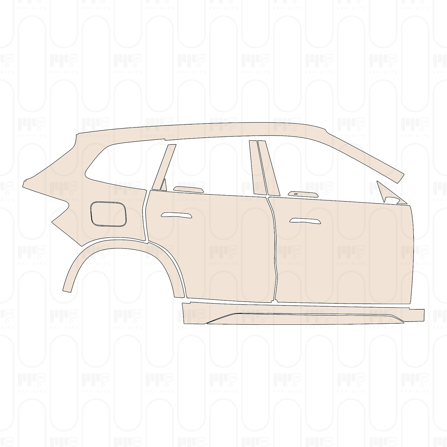 Pre-Cut PPF BMW X1 Standard Wheelbase Base 2026