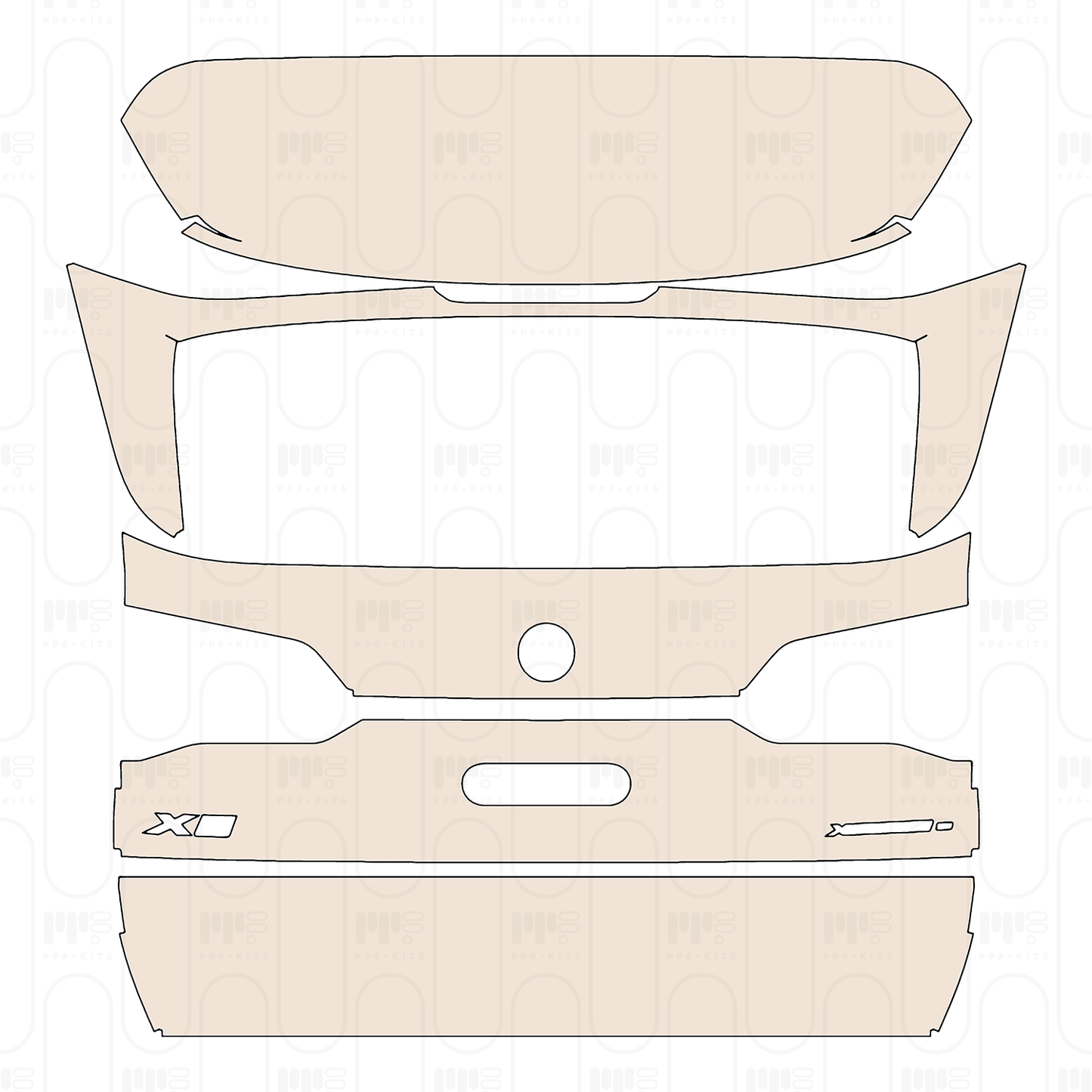 Pre-Cut PPF BMW X5 Standard Wheelbase xLine 2026