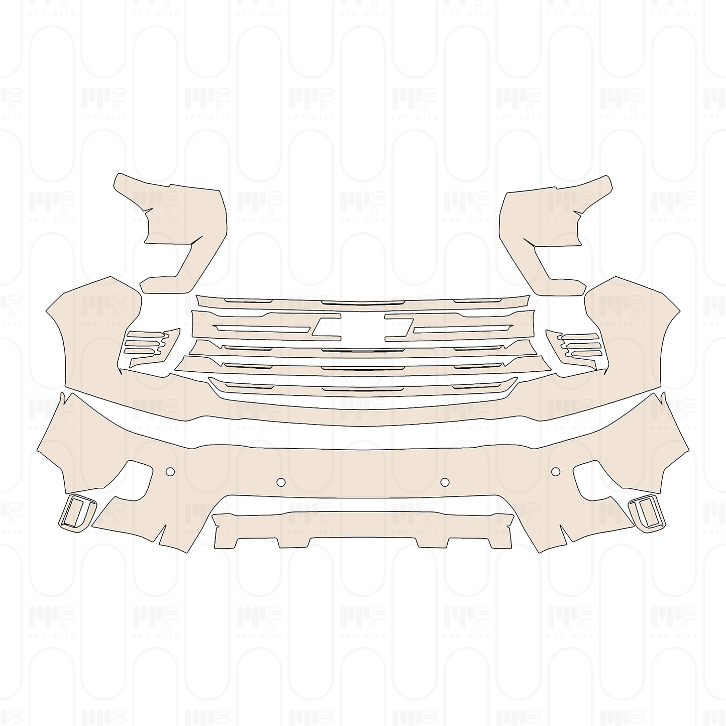Pre-Cut PPF Chevrolet Silverado HD 2500 HD High Country 2026