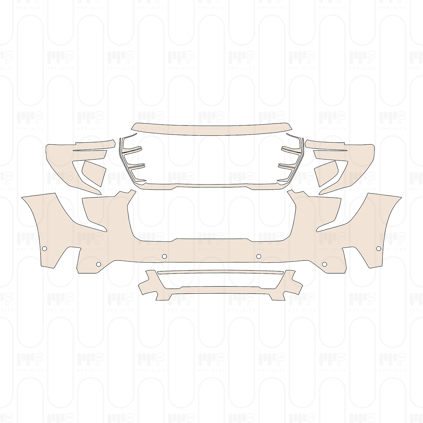 Pre-Cut PPF GMC Acadia Denali 2025