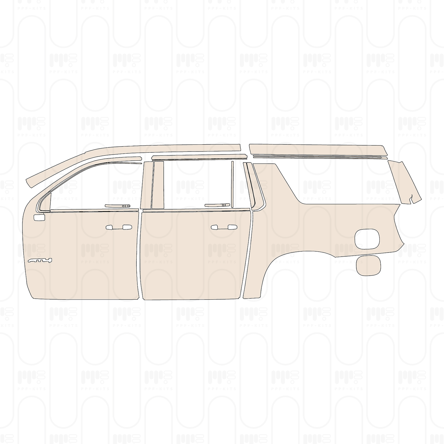 Pre-Cut PPF GMC Yukon XL AT4 2025