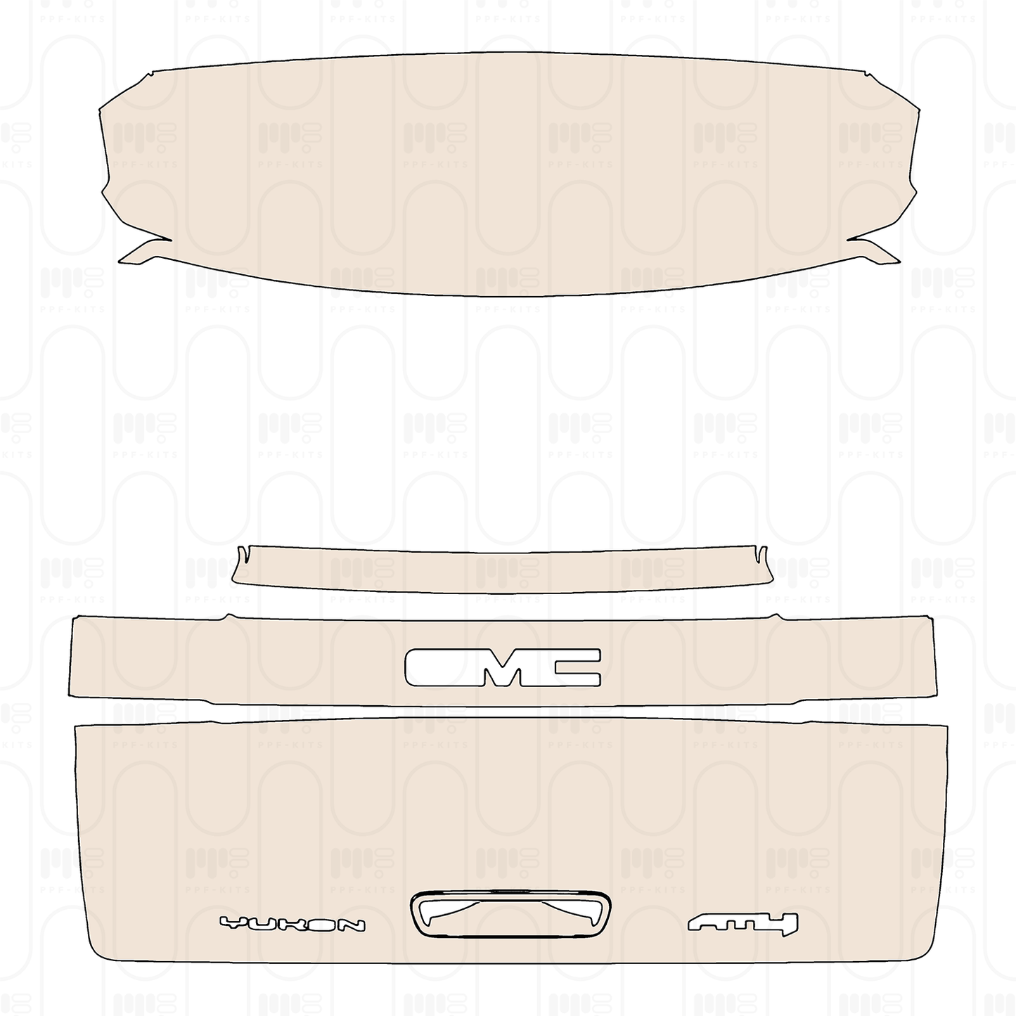 Pre-Cut PPF GMC Yukon XL AT4 2025