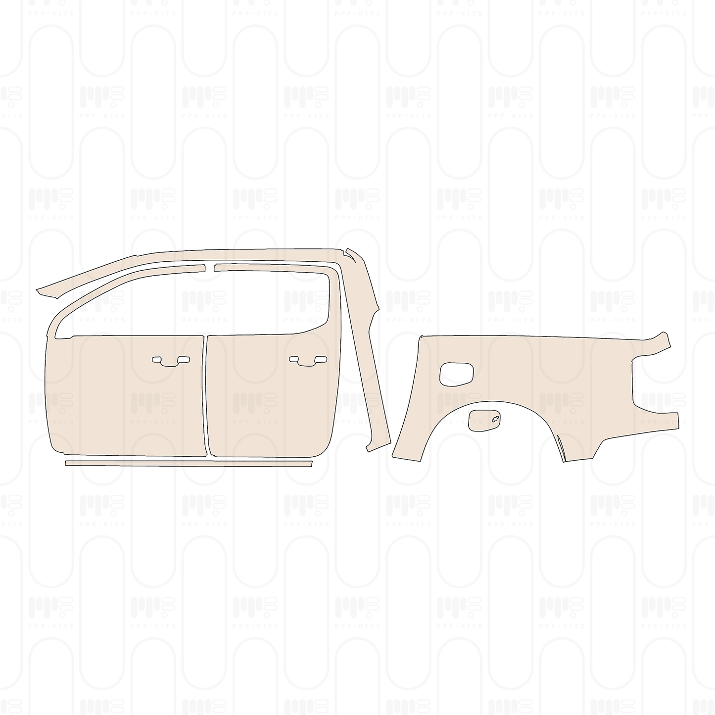 Pre-Cut PPF Ford Ranger (EU) MS-RT Double Cab 2026