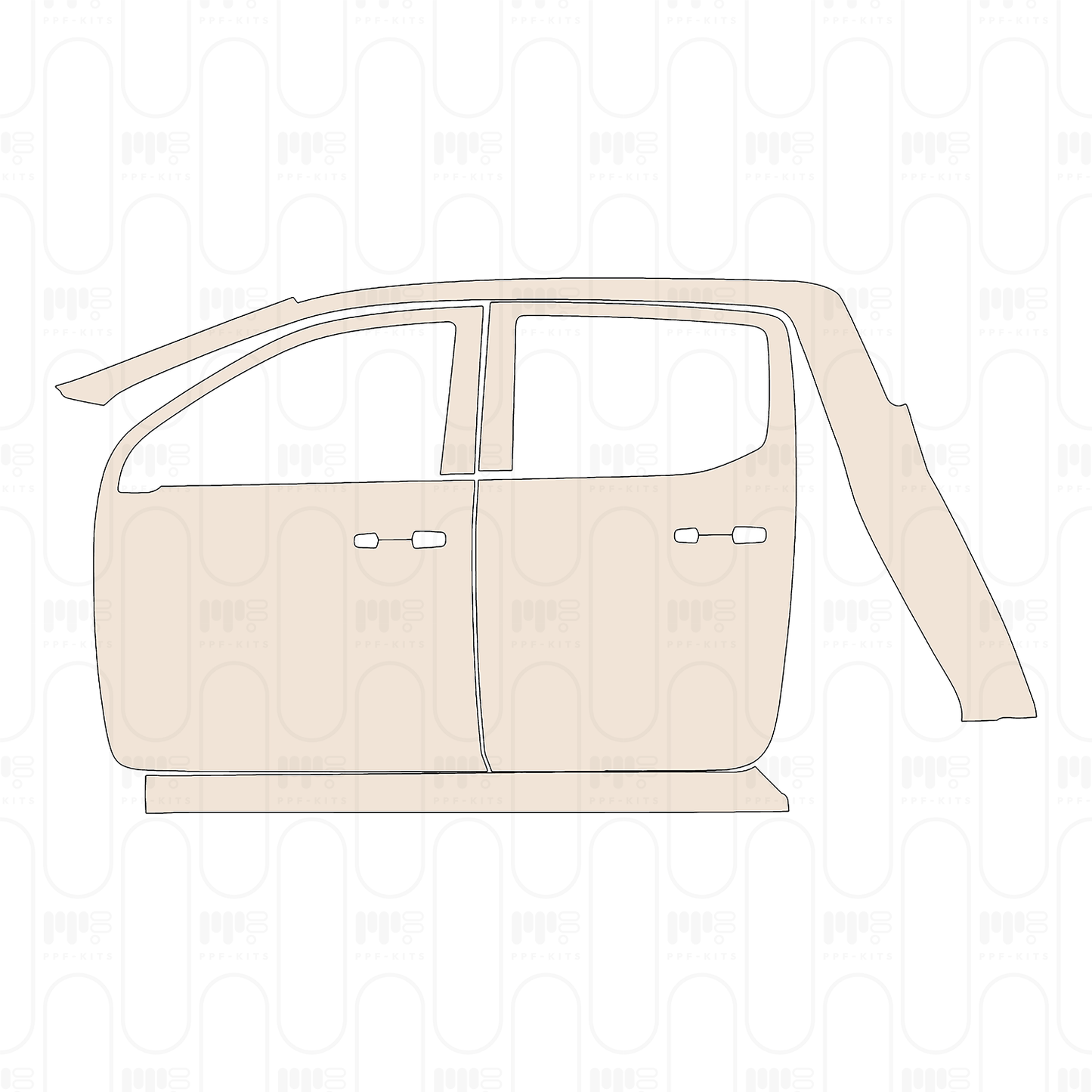 Pre-Cut PPF Ford Ranger (SEA) Wildtrak 2025