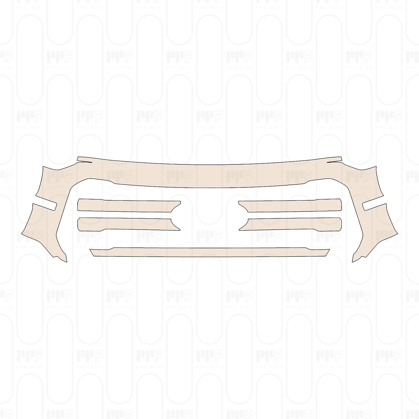 Pre-Cut PPF Ford F-150 SuperCrew Lariat 2025