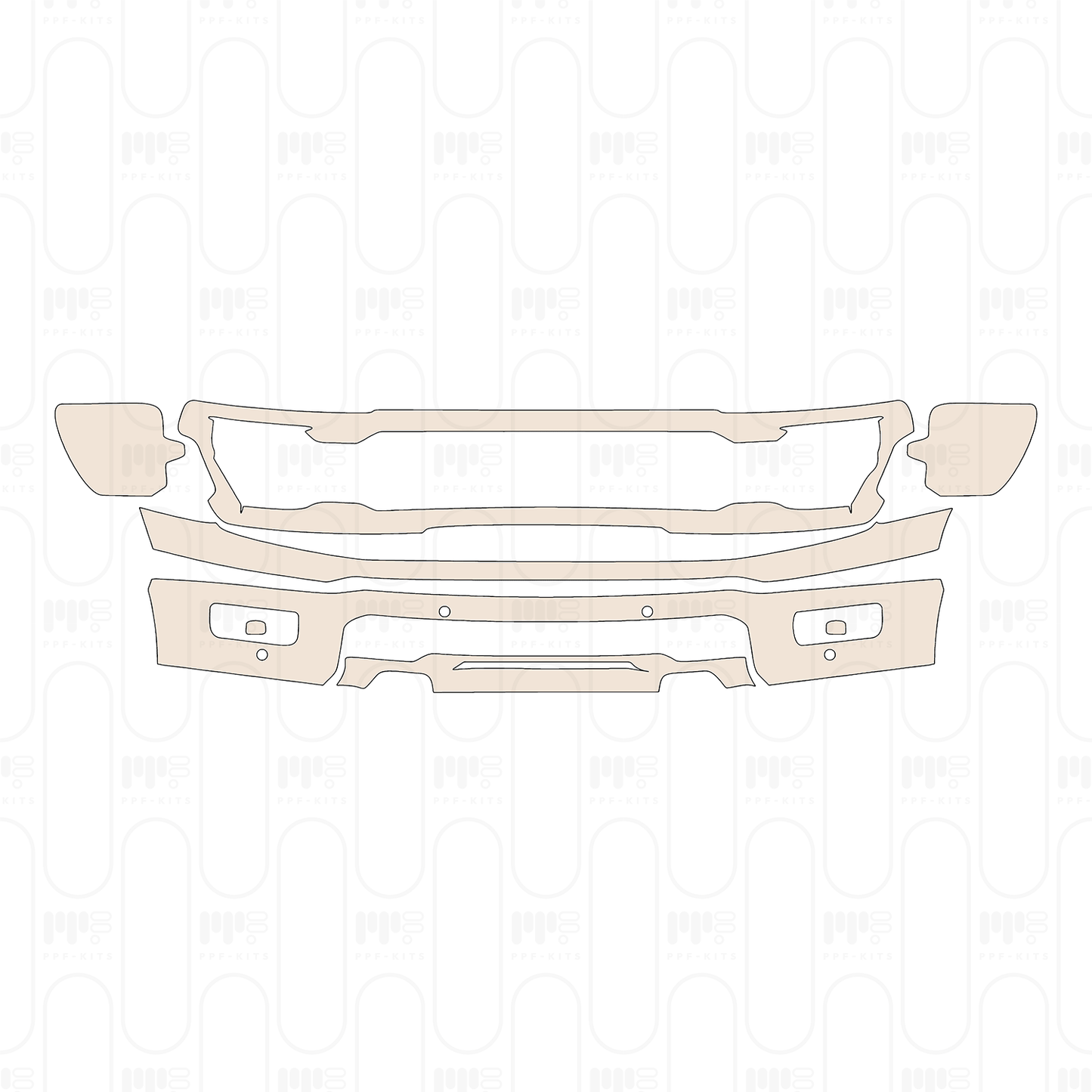 Pre-Cut PPF Ford F-150 SuperCrew STX 2025