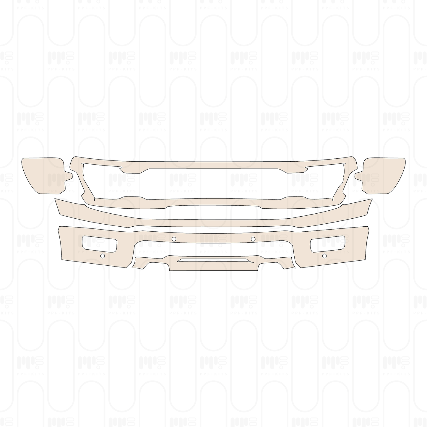 Pre-Cut PPF Ford F-150 SuperCrew Tremor 2025