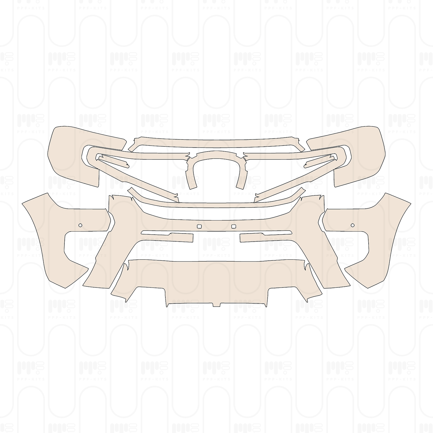 Pre-Cut PPF Ford Ranger (SEA) Wildtrak 2025