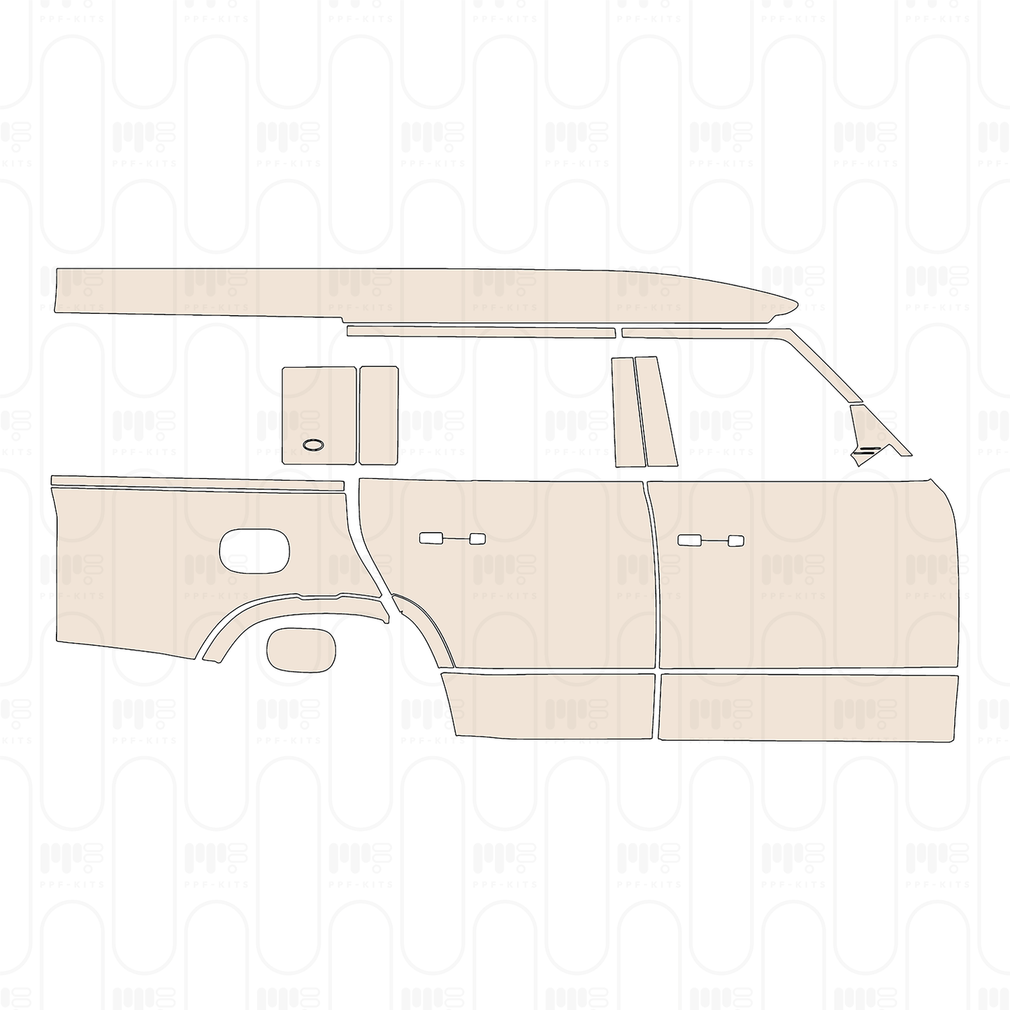 Pre-Cut PPF Land Rover Defender 130 base 2026