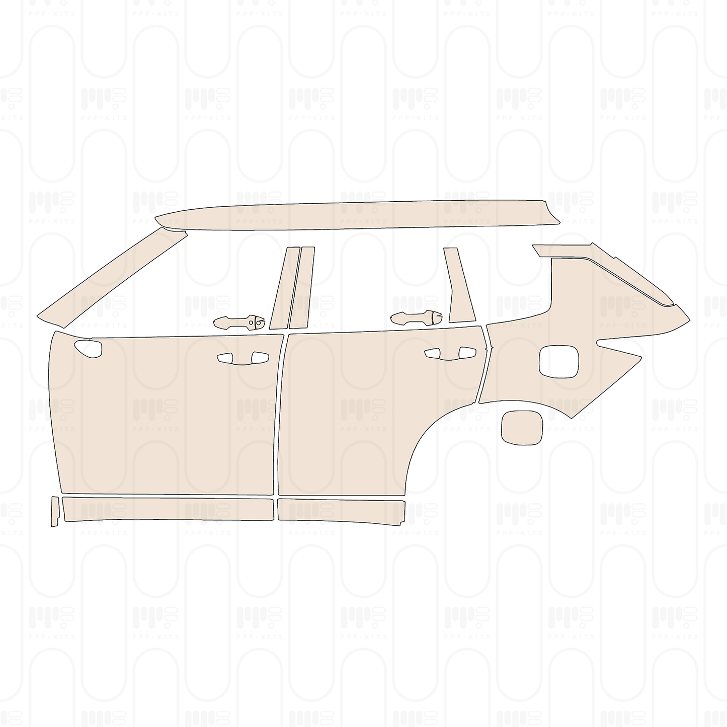 Pre-Cut PPF Mitsubishi Outlander PHEV (NA) 2025