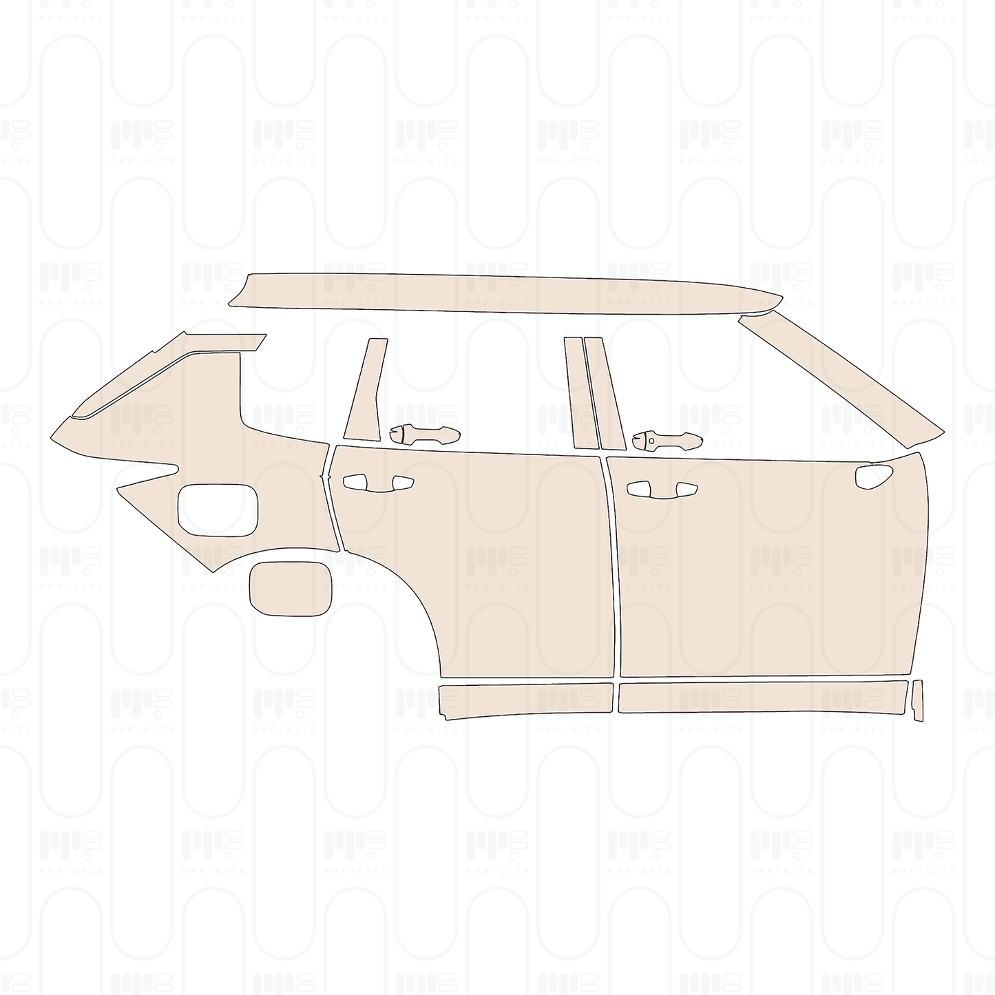 Pre-Cut PPF Mitsubishi Outlander PHEV (NA) 2025
