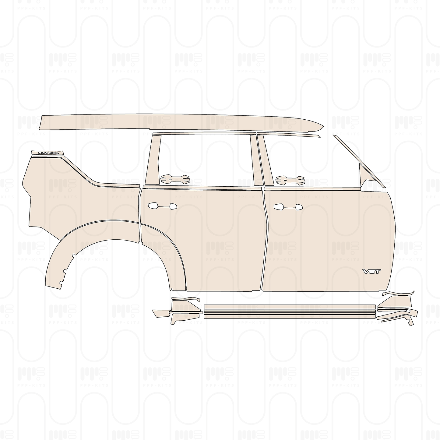 Pre-Cut PPF Nissan Patrol (ME） Nismo 2026