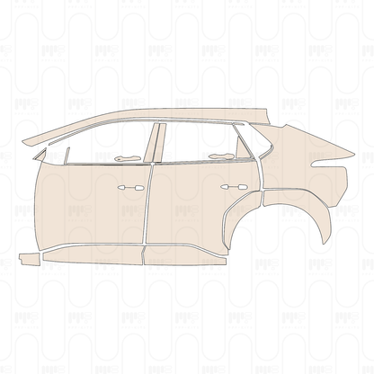 Pre-Cut PPF Toyota bZ (US) XLE 2026