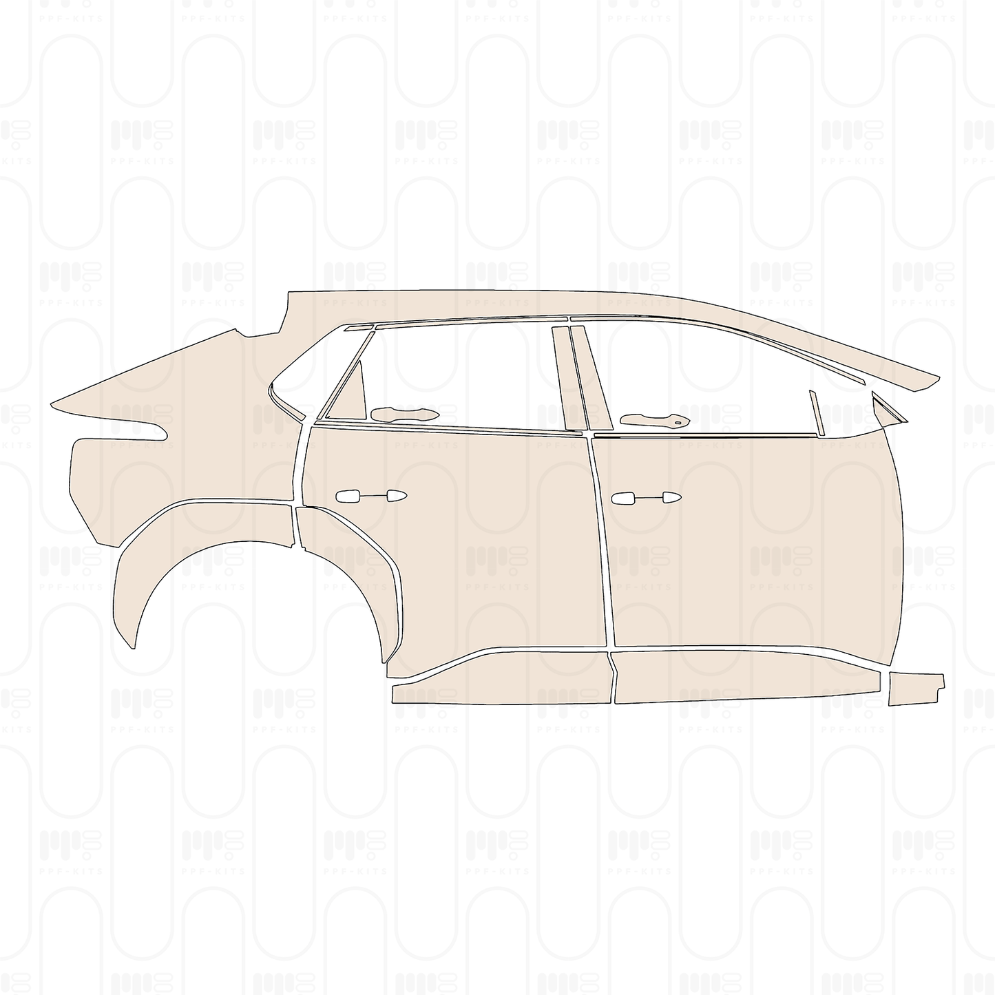 Pre-Cut PPF Toyota bZ (US) XLE 2026