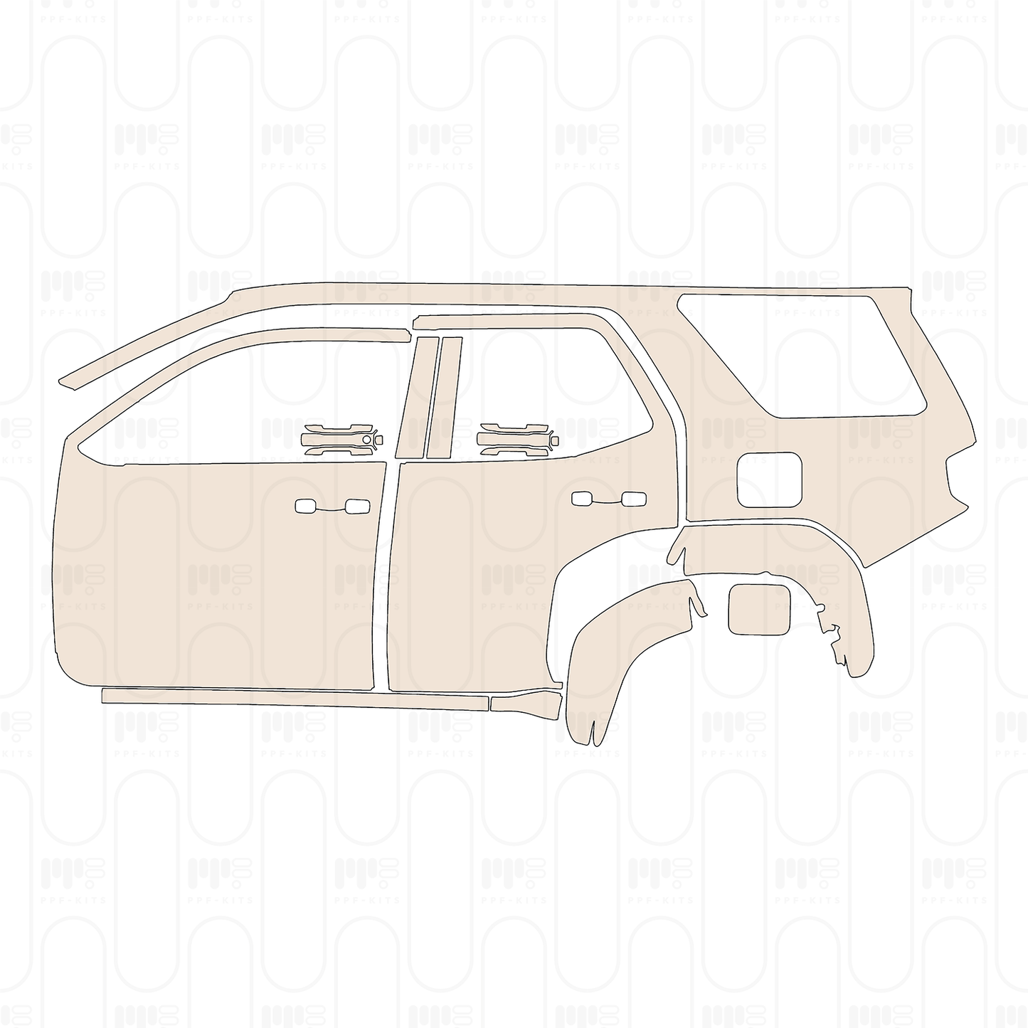 Pre-Cut PPF Toyota 4 Runner TRD Off-Road 2025