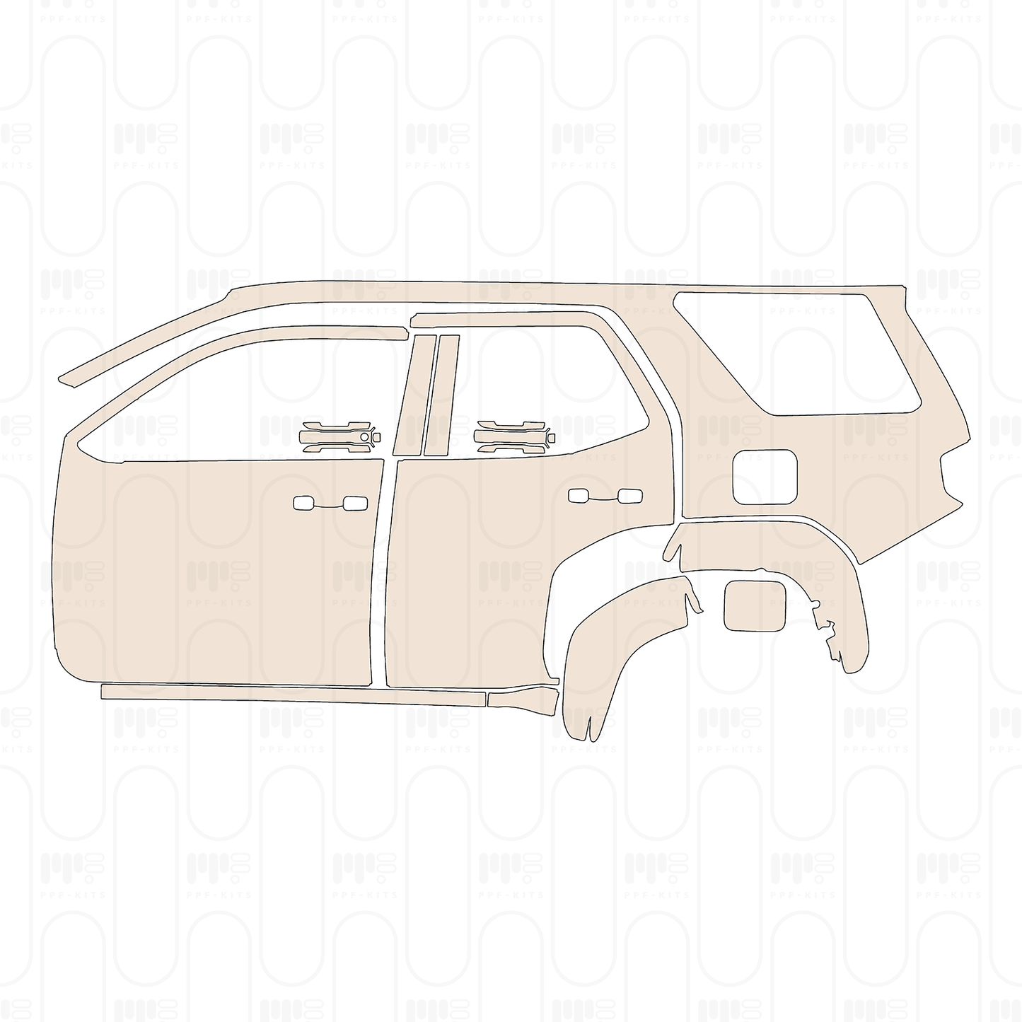 Pre-Cut PPF Toyota 4 Runner TRD Sport 2025