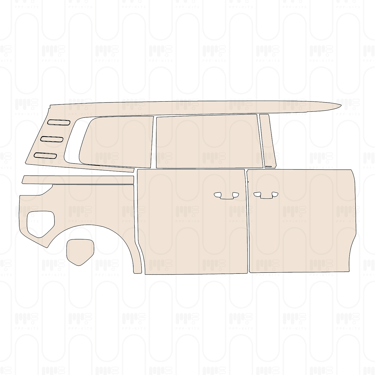 Pre-Cut PPF Volkswagen ID.BUZZ Standard Wheelbase Cargo 2025