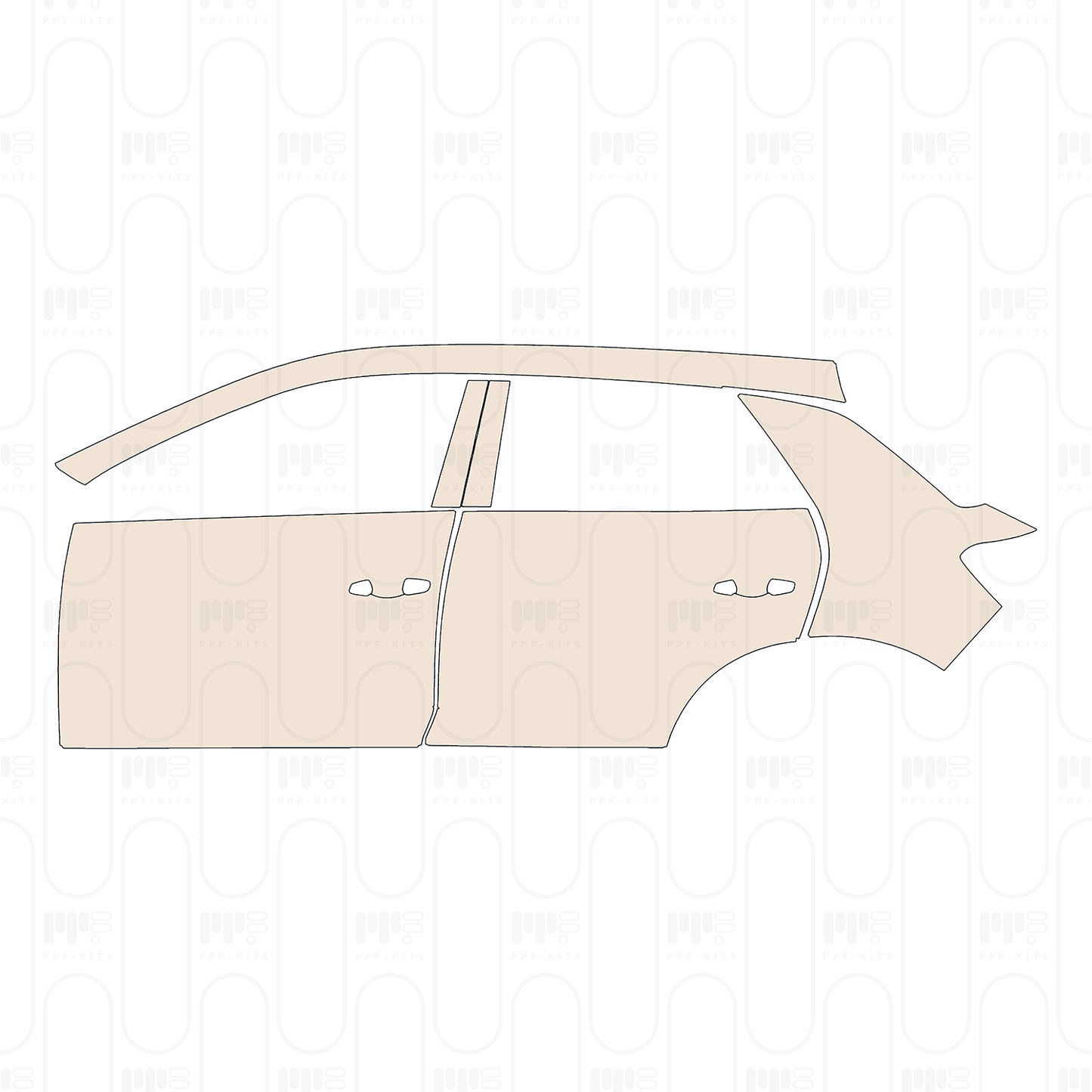 Pre-Cut PPF Volkswagen T-Roc (EU) Base 2025