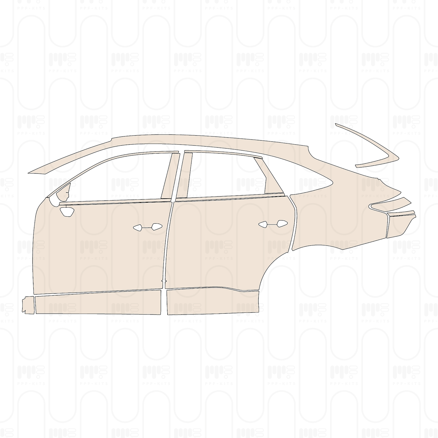 Pre-Cut PPF Audi Q3 Sportback Base 2026