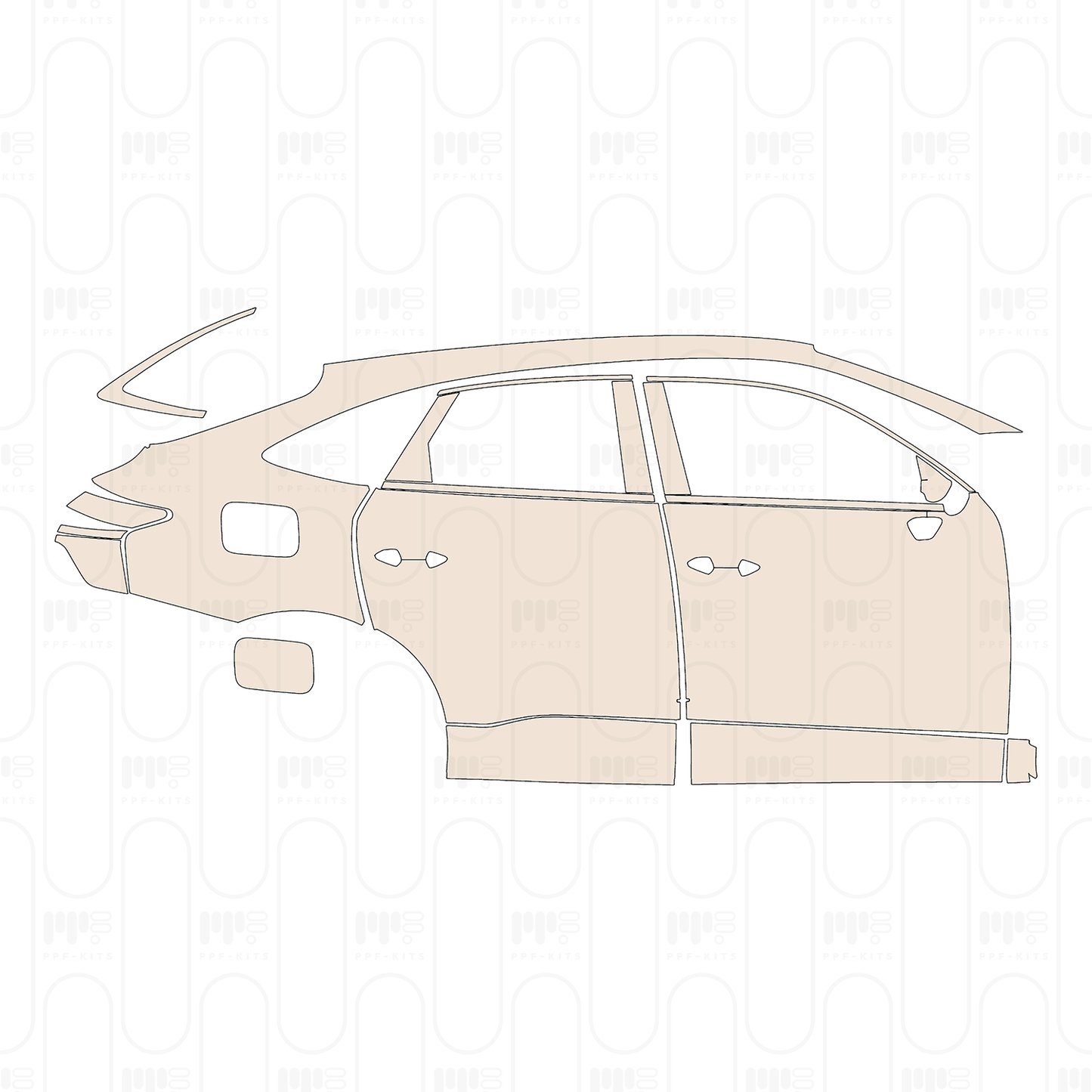 Pre-Cut PPF Audi Q3 Sportback Base 2026
