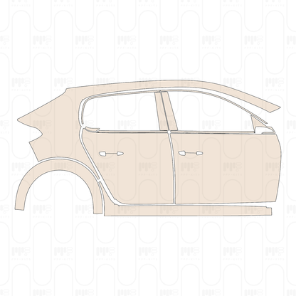 Pre-Cut PPF Peugeot 208 (EU) GT 2025