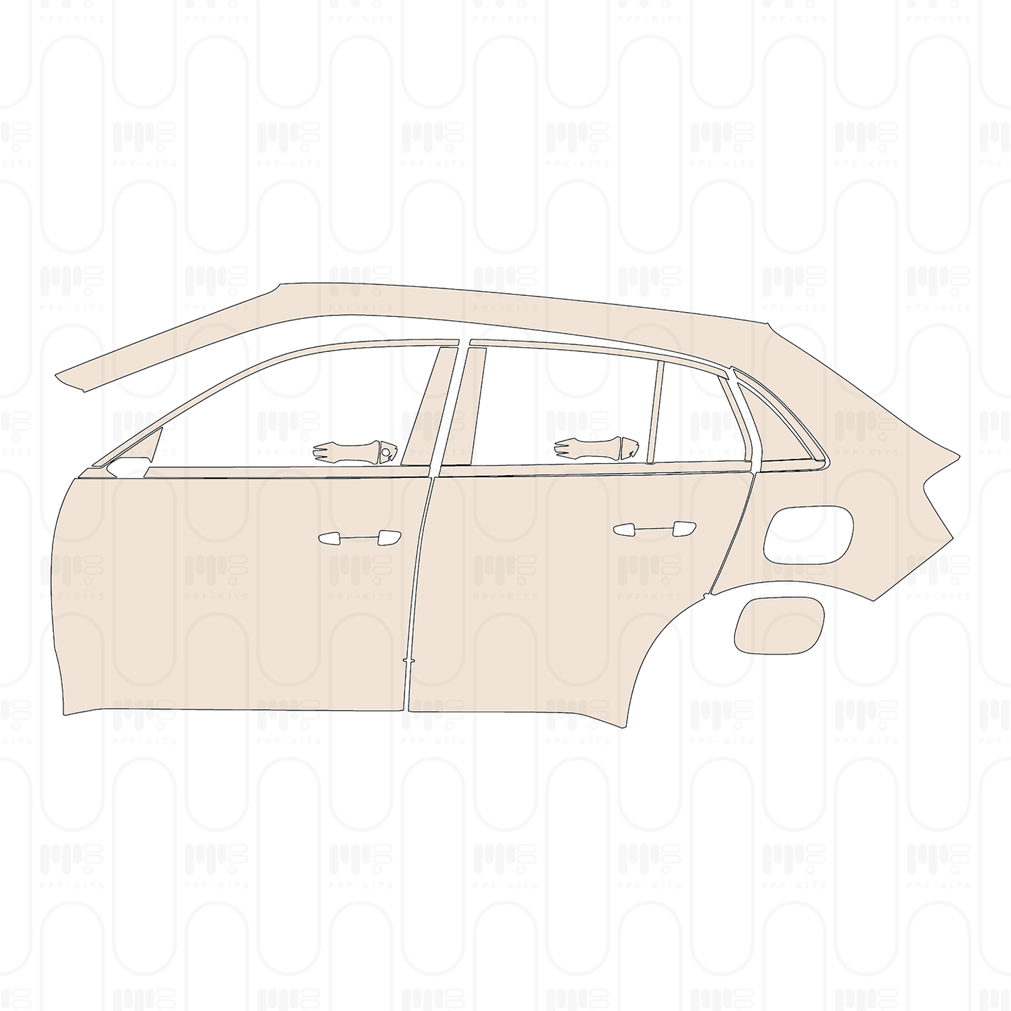 Pre-Cut PPF Ford F-150 SuperCrew XL 2025