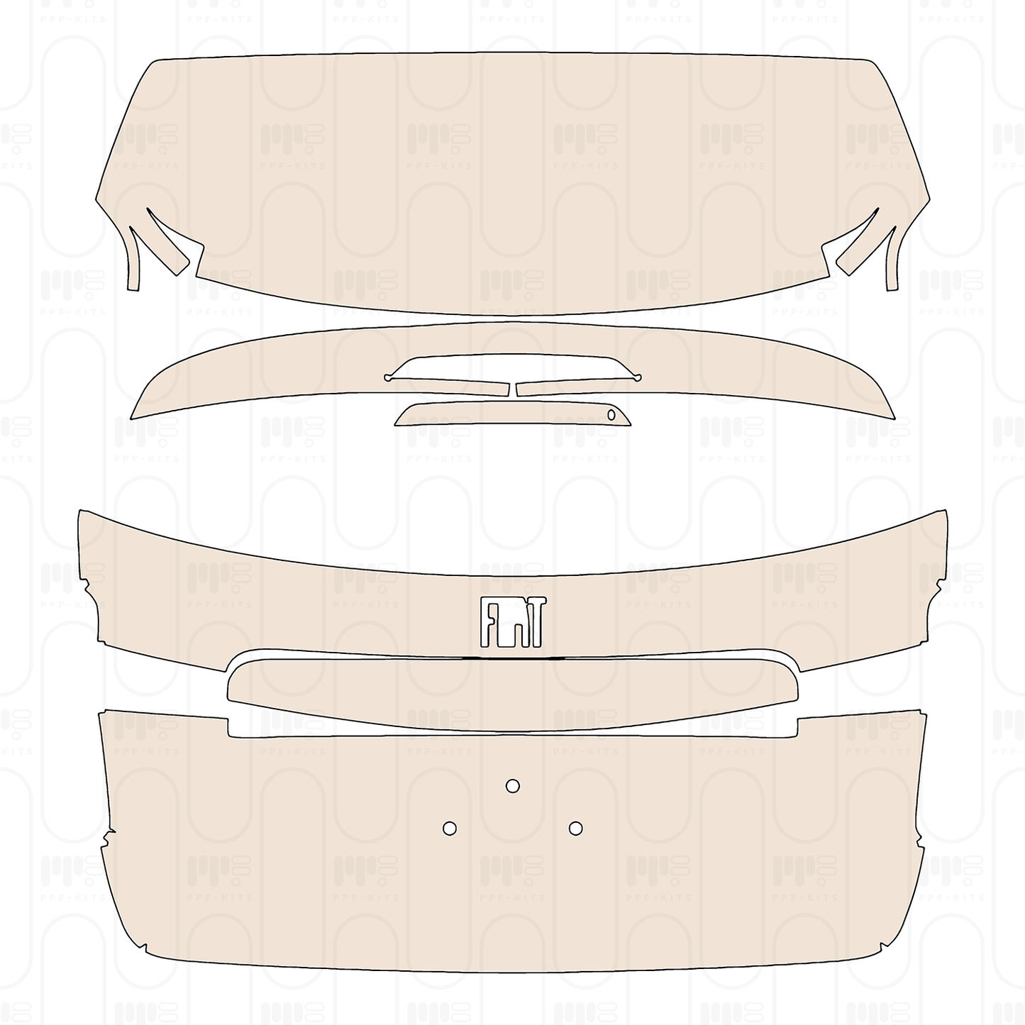 Pre-Cut PPF Ford F-150 SuperCrew XL 2025