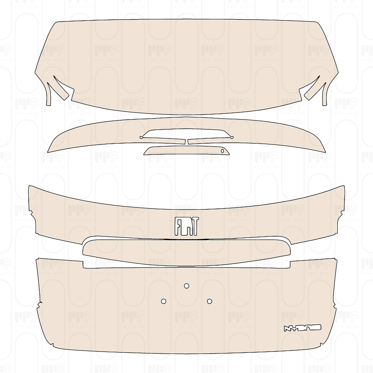 Pre-Cut PPF Ford F-150 SuperCrew XL 2025
