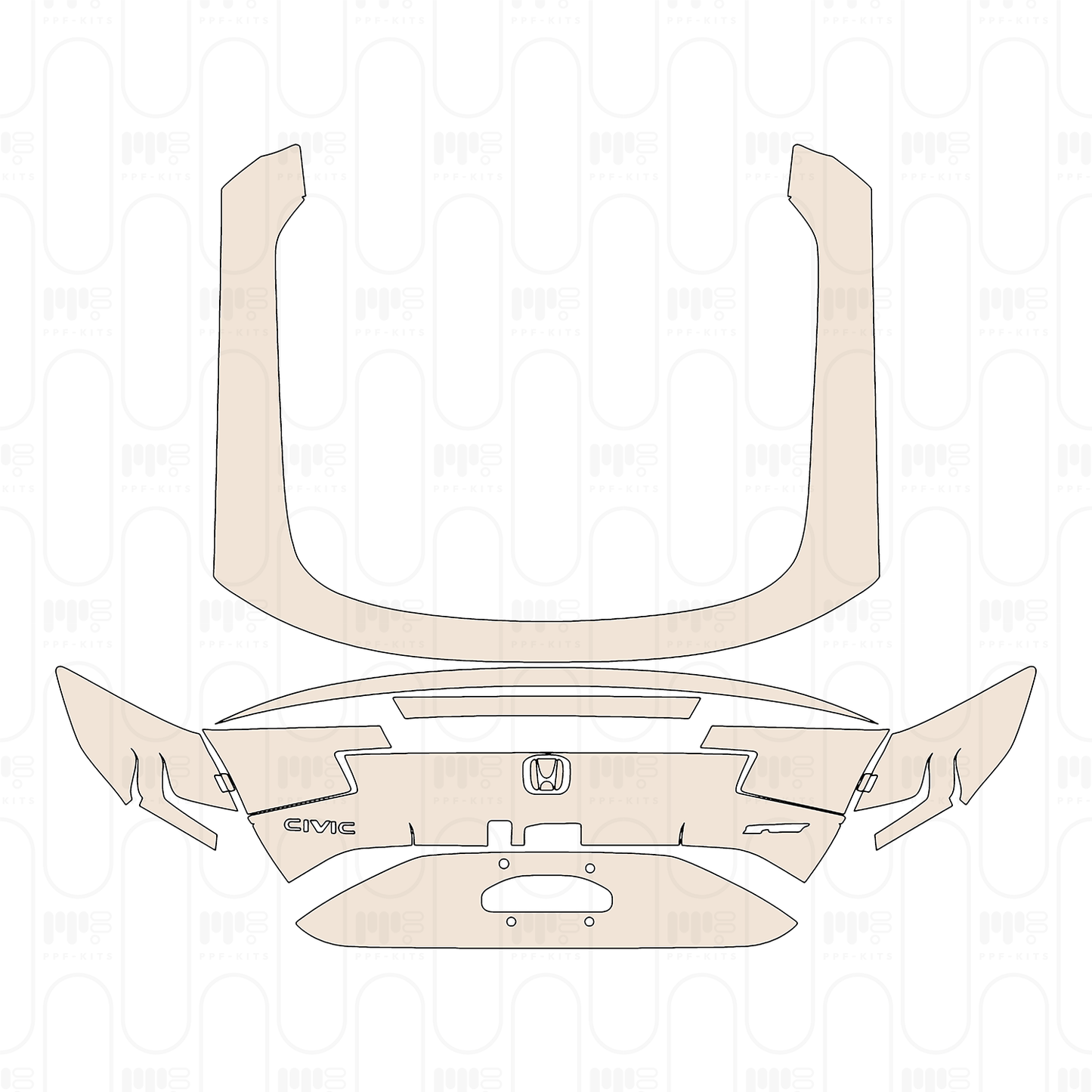 Pre-Cut PPF Hyundai Tucson (US) Base 2025