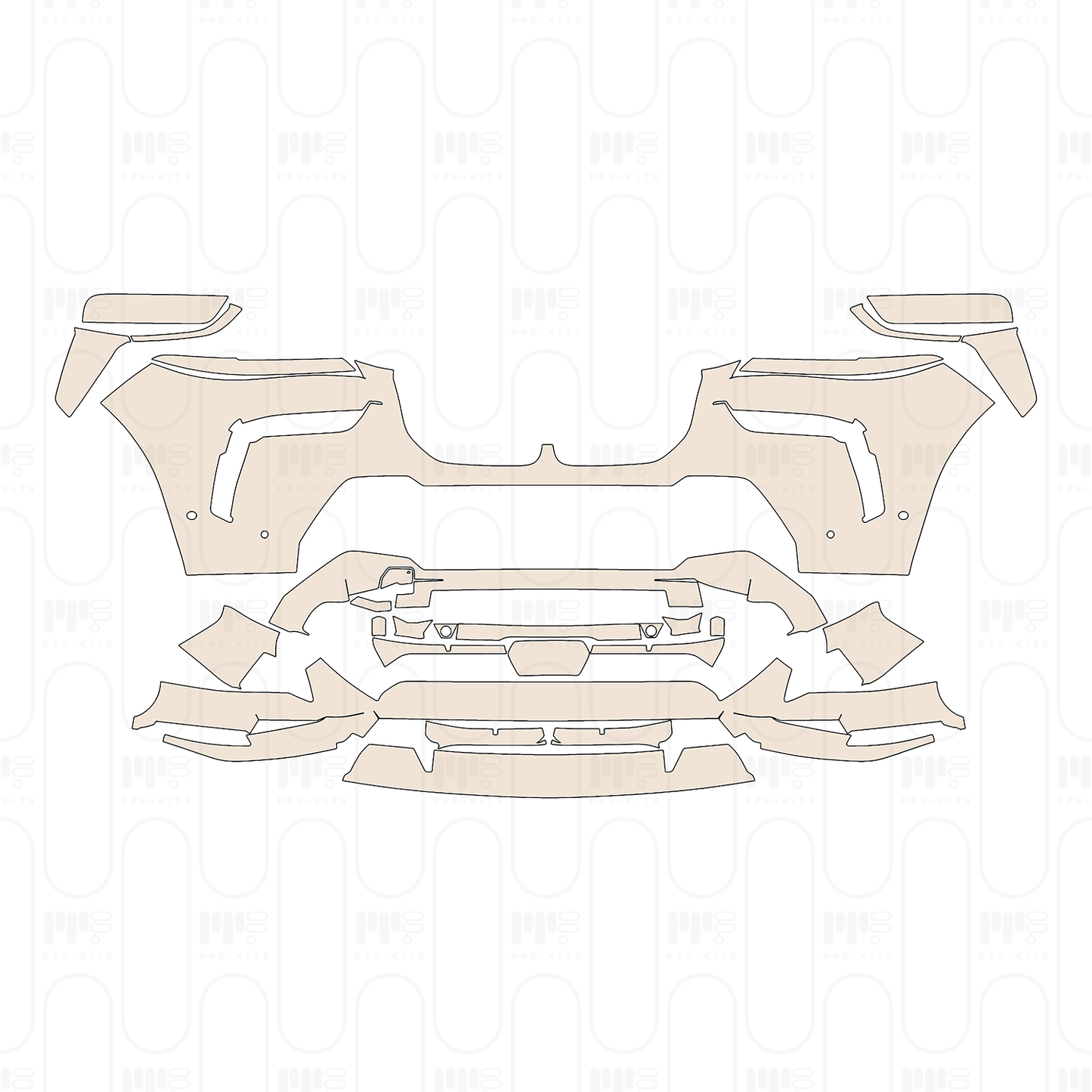 Pre-Cut PPF Volkswagen Taigo (EU) Base 2025