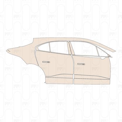 (right) Door+B-Pillar+Rear Fender