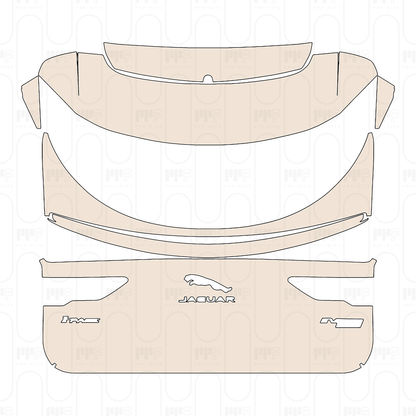 Trunk Lid with "I-PACE" & "EV400 AWD" Emblems