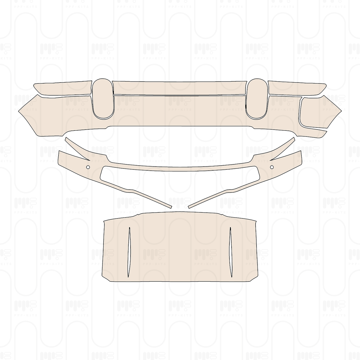 Roof without sunroof