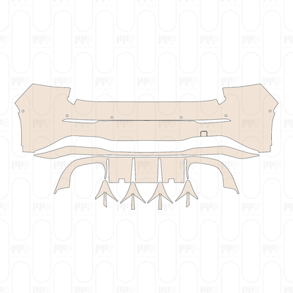 (left) Door+Side Skirt+Rear Fender without offroad design Package