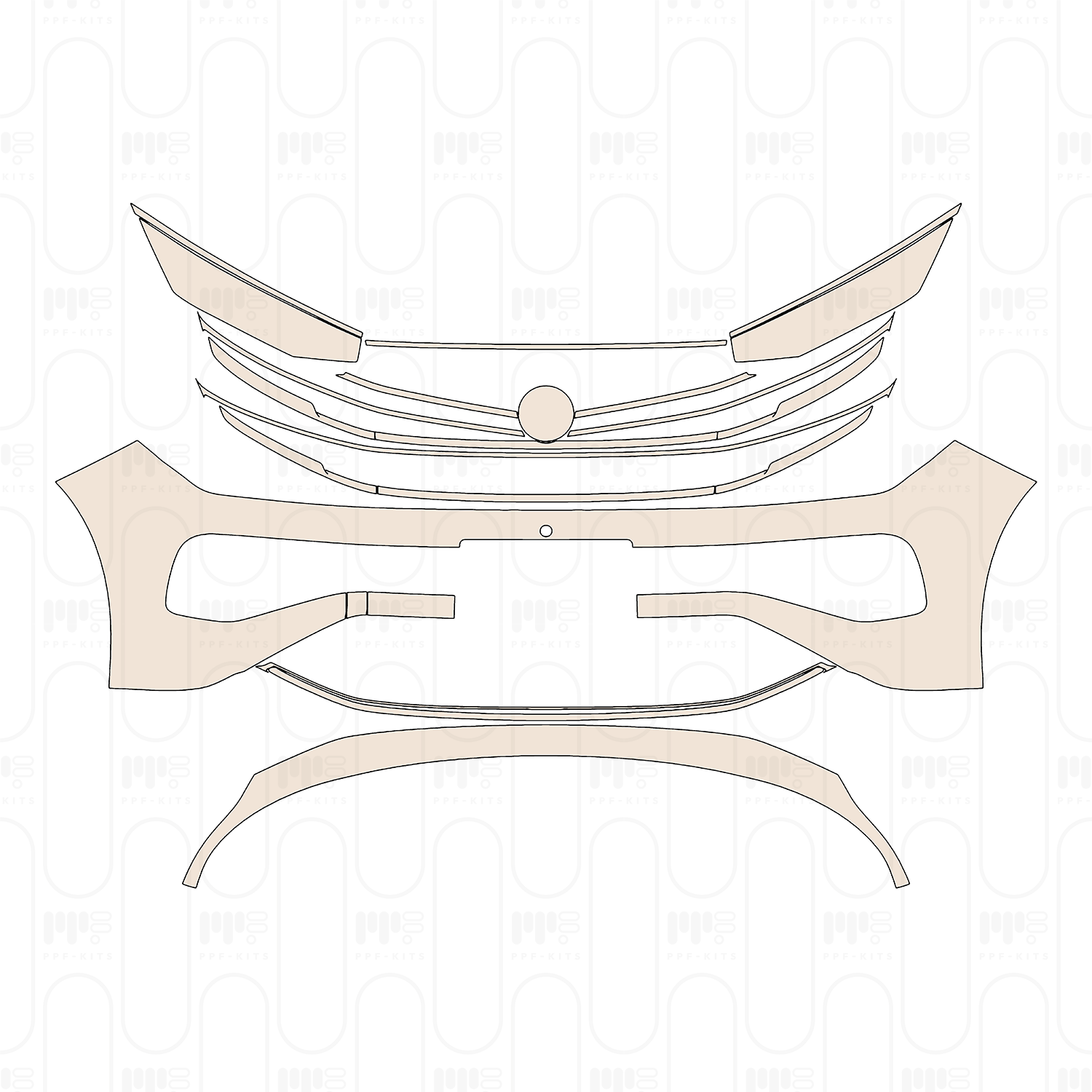 Rear Bumper without offroad design Package