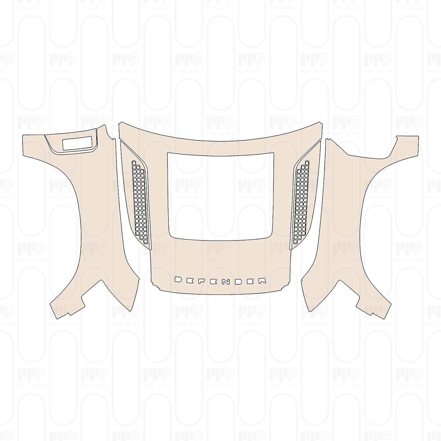 (right) Door+Side Skirt+Rear Fender