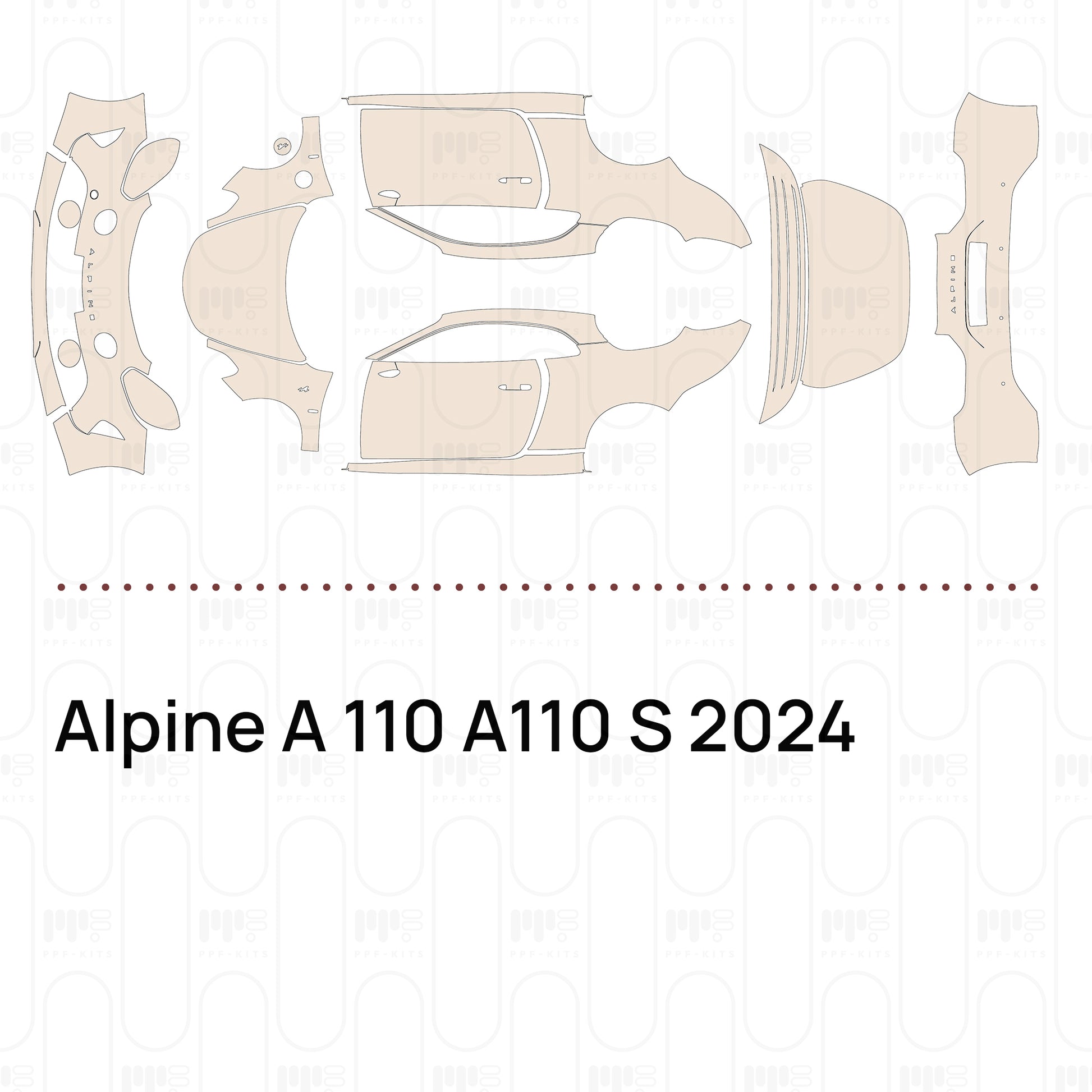 Bumper+Headlamp with "ALPINE" Emblem, without PDC (Parking Sensors)