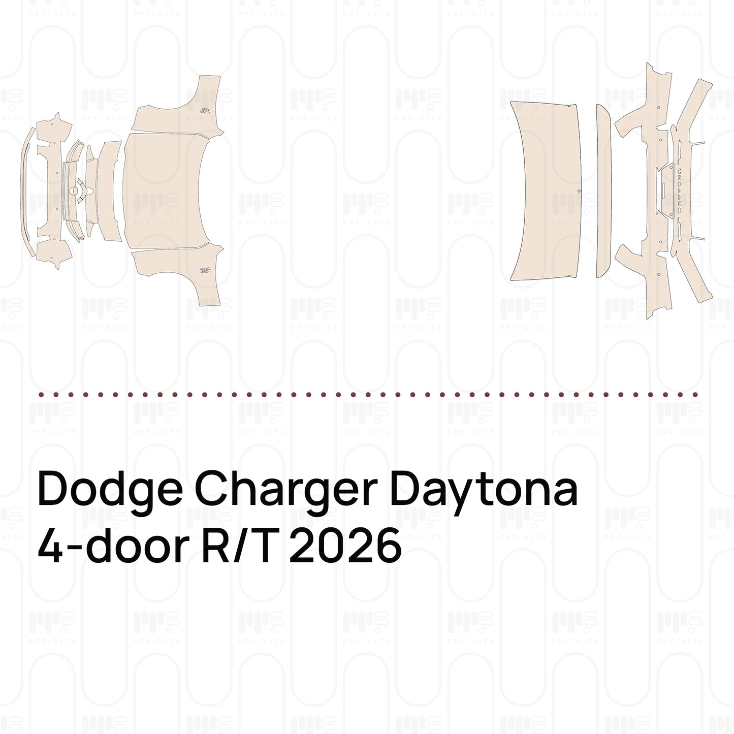 Dodge Charger Daytona 4-door R T 2026 - Pre-Cut PPF