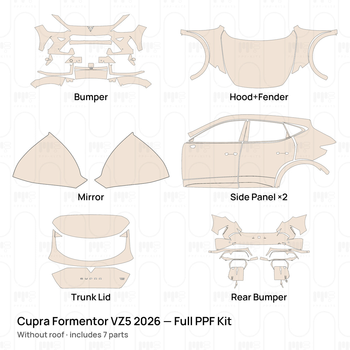 Without roof / PPF-Kits PK-G2