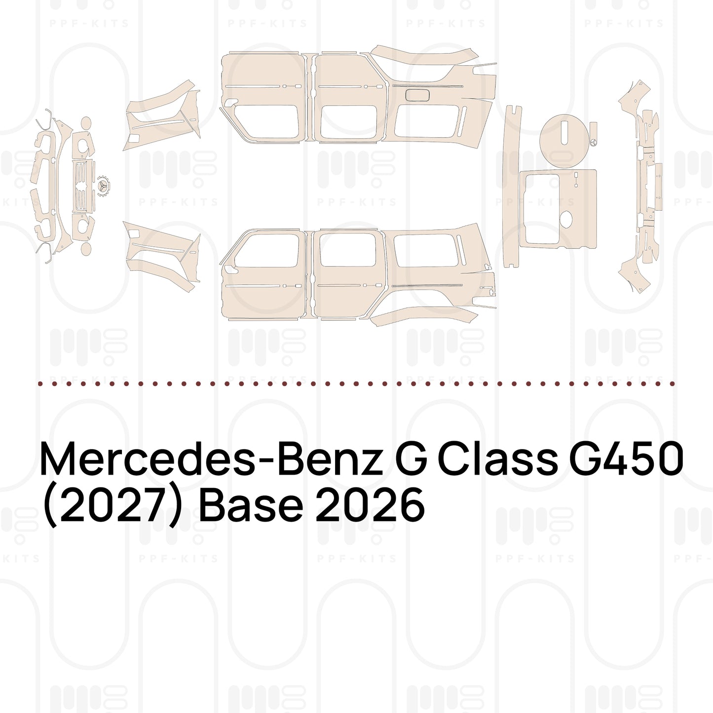 Pre-Cut PPF Mercedes-Benz G Class G450 (2027) Base 2026