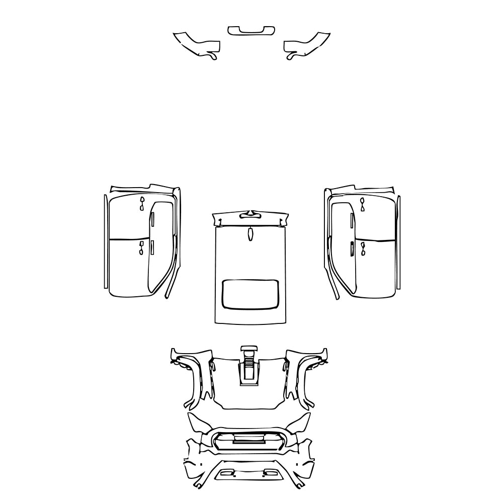 Pre-Cut PPF Toyota Tacoma Double Cab TRD Pro 2025 - PPF-Kits